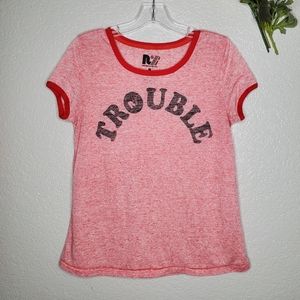 Trouble graphic Tee